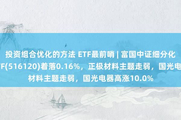 投资组合优化的方法 ETF最前哨 | 富国中证细分化工产业主题ETF(516120)着落0.16%，正极材料主题走弱，国光电器高涨10.0%